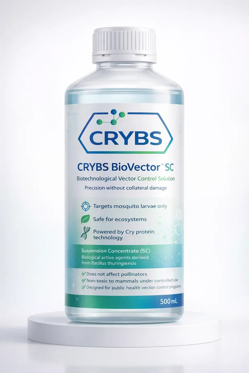 Envase de CRYBS BioVector SC, producto en desarrollo